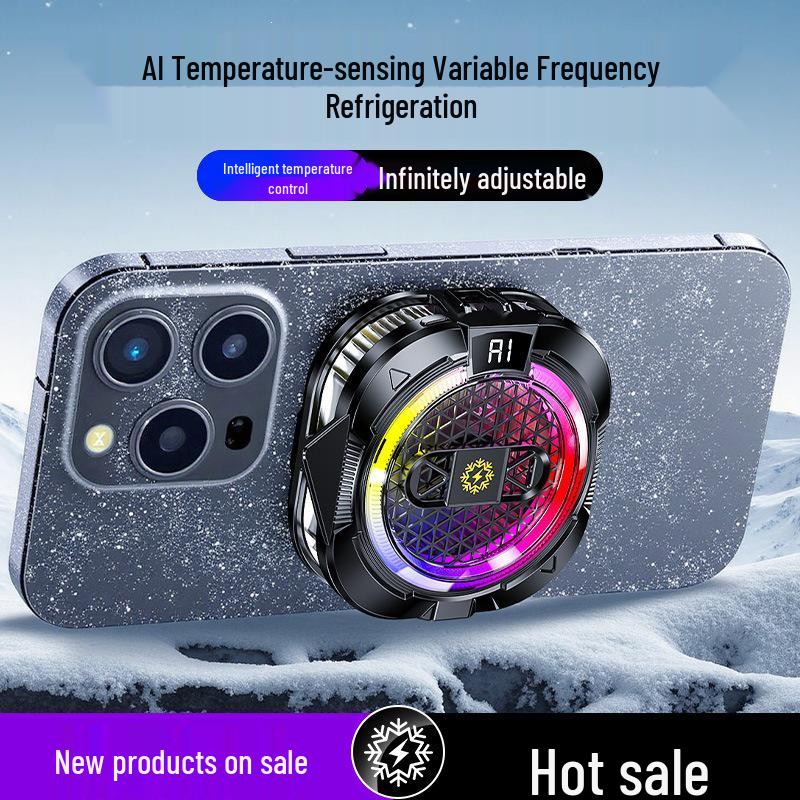2026 Mobile Phone Cooler TH19: Digital Display & Magnetic Semiconductor Radiator
