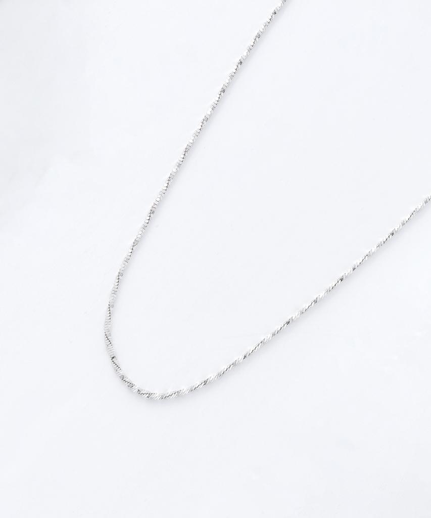 Musinsa Standard Woman 925 Silver Shiny Twisted Chain Necklace [Silver]