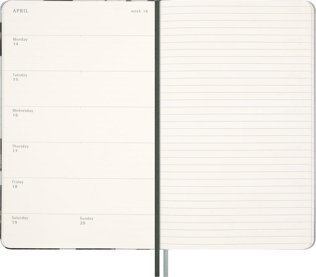 Moleskine Year of the Snake 2025 Planner, January Start, 12-Month Weekly Diary, Large Size, Hardcover, DHCNYSNK12WN3Y25