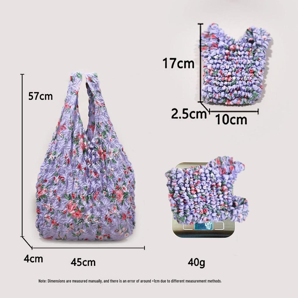 Bolso de Mano Plegable Erizo Flor Transfronterizo: Bolsa Mágica Telescópica Plegable de Piña Miura