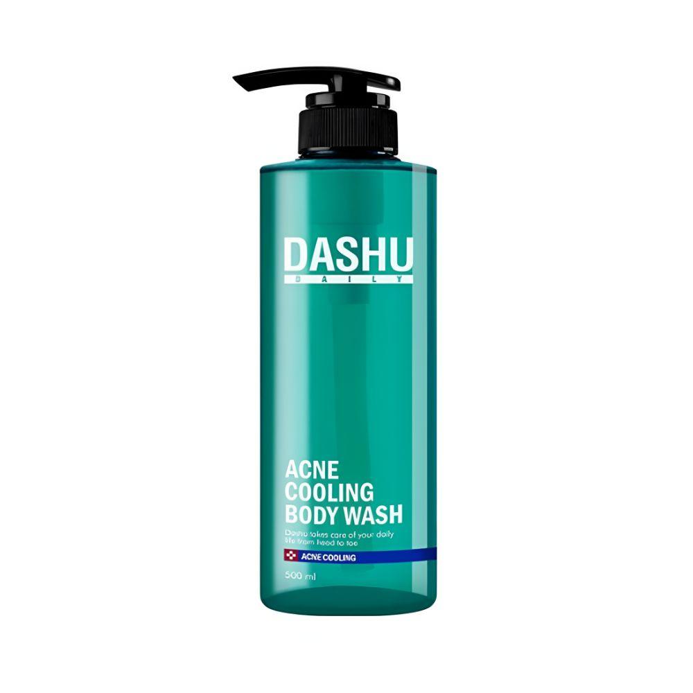DASHU Daily Acne Cooling Body Wash 500ml Anti Acne Sebum Control Deep Cleansing Refreshing Wash