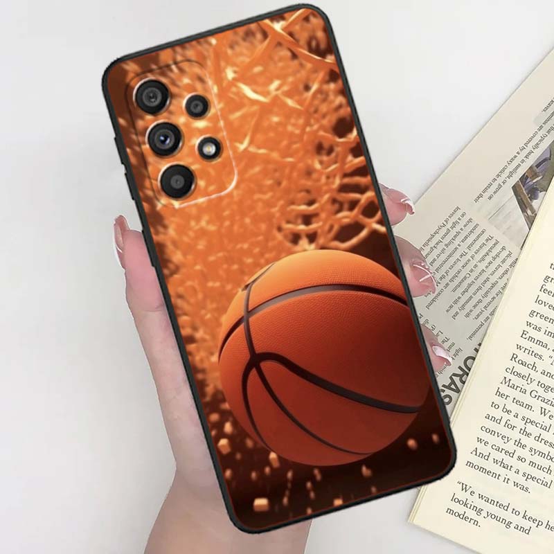 Sports basketball cool Case For Samsung A41 A35 A34 A33 A32 A25 A24 A23 A21s A06 A05 A04 A03 Note 10 20 Ultra 5G Black