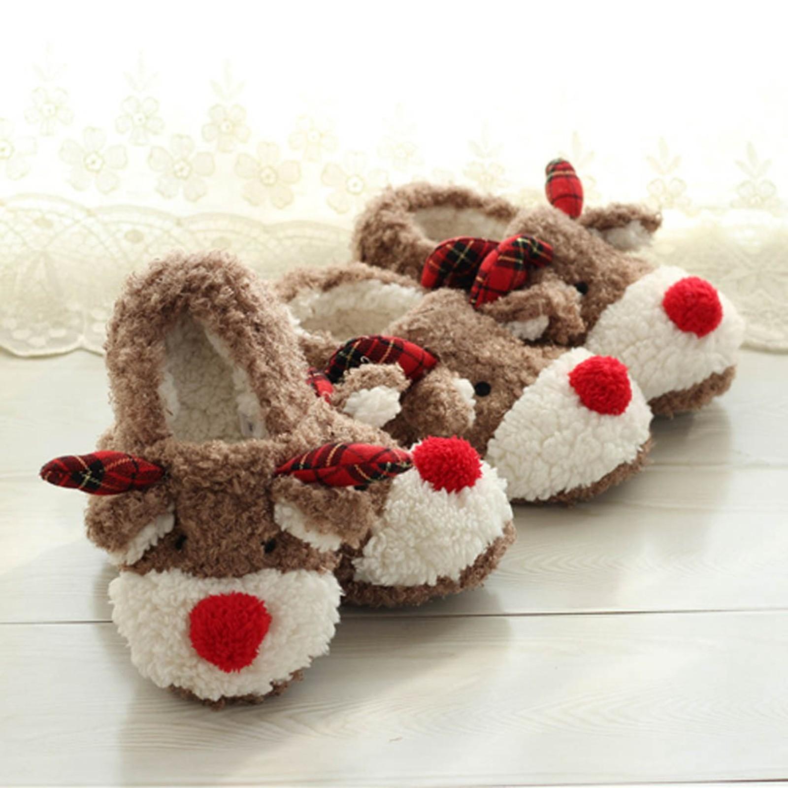 Women s Cotton Slippers Warm Home Cute Soft Plush House Slippers 5（37） верблюд