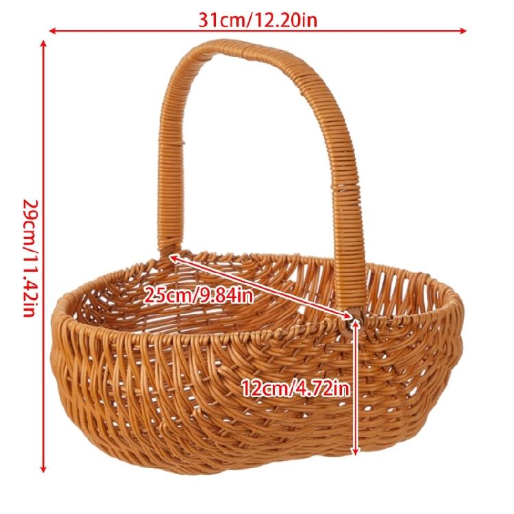 Stylish Rattans Handmade Flower Girl Basket Accessory for Weddings and Special Occasions Ornament Trendy Women Ladies