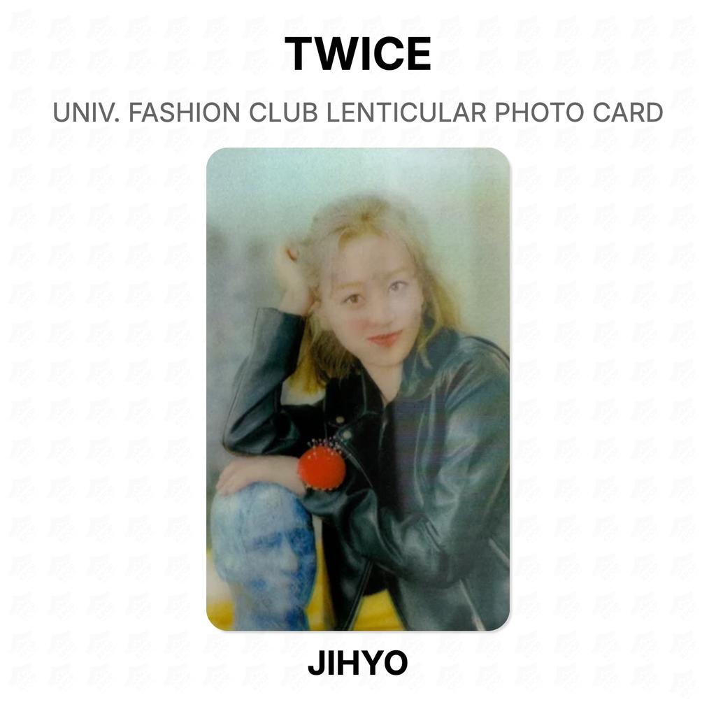 Twice TWICE UNIV. FASHION CLUB LENTICULAR FOTOKARTE Offizielle Fotokarte