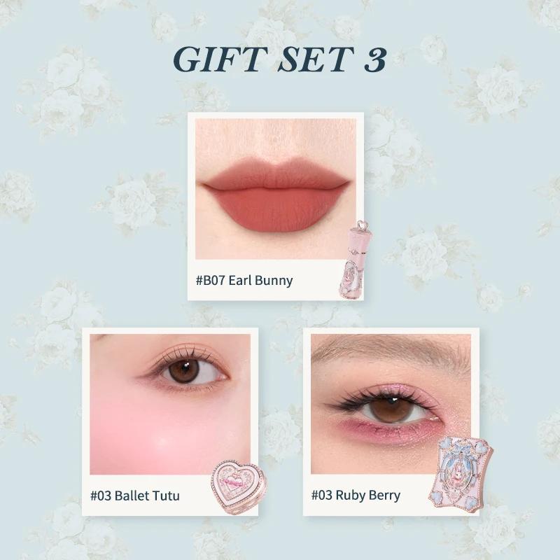 Flowers Knows Bunny Garden Collection Set Regalo Palette Ombretti Trucco Rossetto Opaco Vellutato Crema Labbra Blush De Maquillaje
