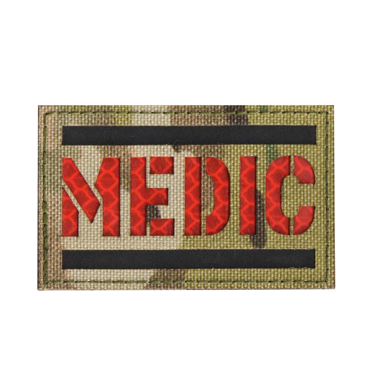 

Reflective MED English Rescue Laser Patch with Velcro