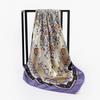 90cm Square Shawls Women Hijab Scarf For Hair Fashion Print Kerchief Neck Scarves Female Silk Satin Bag Scarfs For Ladies Banada