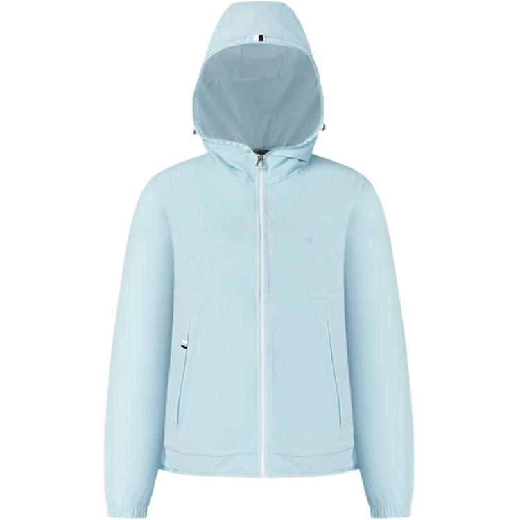 

Fila Женская куртка-ветровка на молнии с капюшоном серии Golf, тканая, свободного кроя, цвет джинсово-голубой, A11W535706F-LB XL