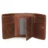 Jiamida Men's RFID-Blocking Genuine Leather Vertical Wallet with Multi-Card Slots and Money Clip