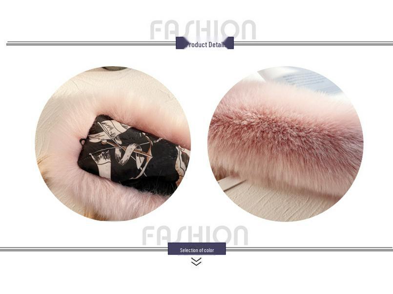 Koreansk Imitationsrävpälssjal: Shanhelian-stil, Tjock varm krage för kvinnor, Höst/Vinter