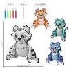 Children'S Handmade Painting Diy Creative Hand-Painted Parent-Child Activity Blank Coloring Graffiti Dinosaur Inflatable Toy