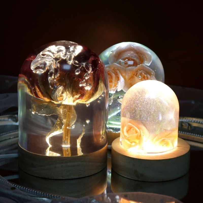 Semi-cylindrical Silicone Mold Epoxy Casting Mold 3d Seamless Mold for Flower Preservation Craft Art Making Home Decor