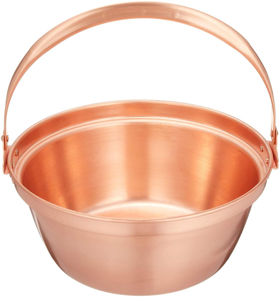 Marushin Copperware, Endo Shoji Copper Mountain Vegetable Pot (without tin lining), 30cm, ASV01030