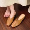 Summers New Style Women Slippers Square Toe Elegant Sandals Women Luxury Designer Shoes Comfortable Slip on Slipper Slides Women