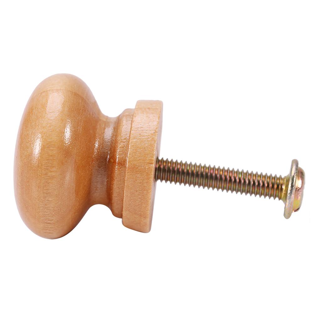 10Pcs S M L Natural Wooden Furniture Pull Handle Kitchen Cabinet Drawer Cupboard Door Knob