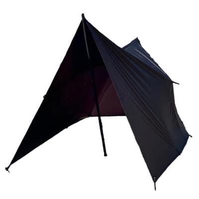 Wonder Three Side Waterproof Tarp Multi Tarp 4 x 4m Wodoodporna czarna plandeka