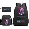 One Piece Luffy Anime Print Student Backpack Set 3 In 1 School Bag for Boys Girls with Pencil Case Tote Shoulder Bag