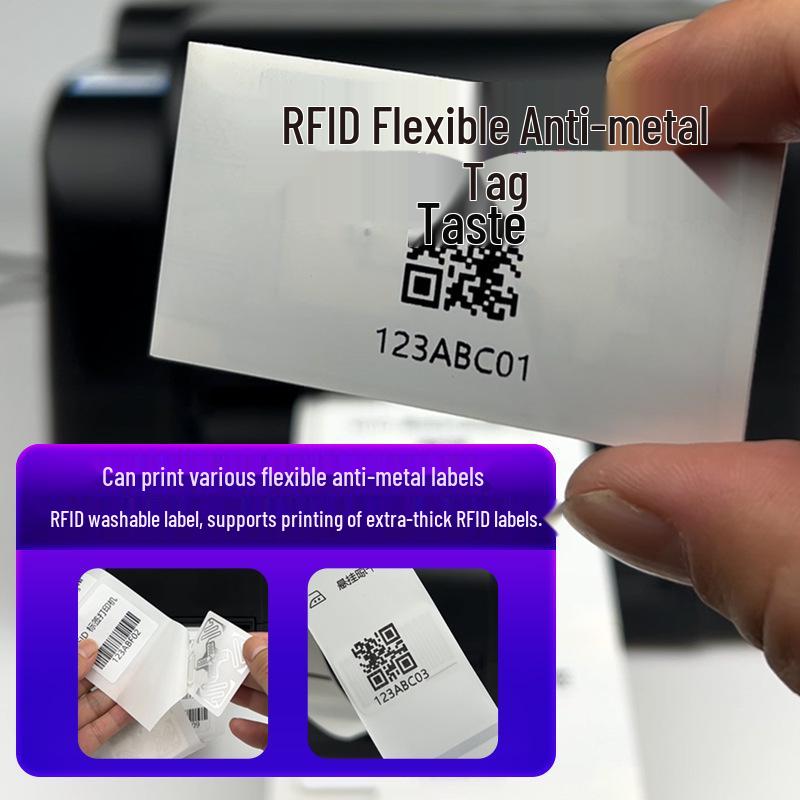 Somark UHF RFID Printer: Flexible, Anti-Metal, Washable Jewelry Barcode Labels