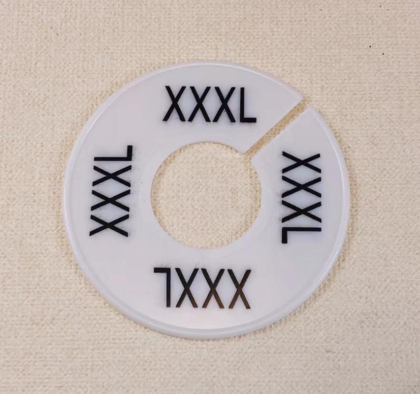 Colorful Round Divider Rings in Sizes XXS-XXXL, Customizable Printing Available