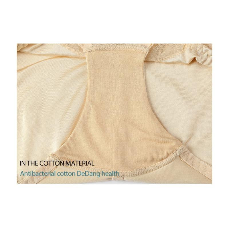 High Waist Cross Mesh Tummy Control Shapewear Briefs