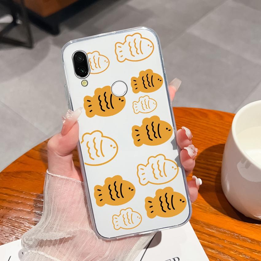 Für Xiaomi Redmi 7 7A 8 9C 9T 10A Mode Buchstaben Handytaschen Ultradünne Transparente TPU Staubdichte Schutz Weiche Rückseite Für Xiaomi Handyhülle