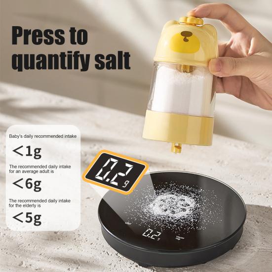 Quantitative Salt Control Bottle Seasoning Jar Moisture-proof Spice Tank Portion Control Spice Shaker for Home Restaurant Hotel