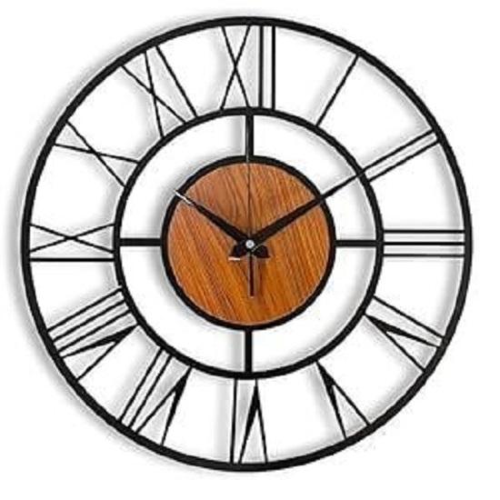 

Металлические настенные часы с римскими цифрами для холла | Стильные аналоговые настенные часы для гостиной, спальни, кухни, гостиной 50 CM