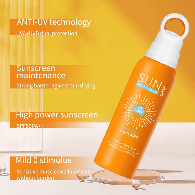 150ml Sonnenschutzspray Anti-Aging Anti-Falten Feuchtigkeitsspendende Whitening Sonnenschutzspray Gesichtskörper Hals Hautpflegecreme