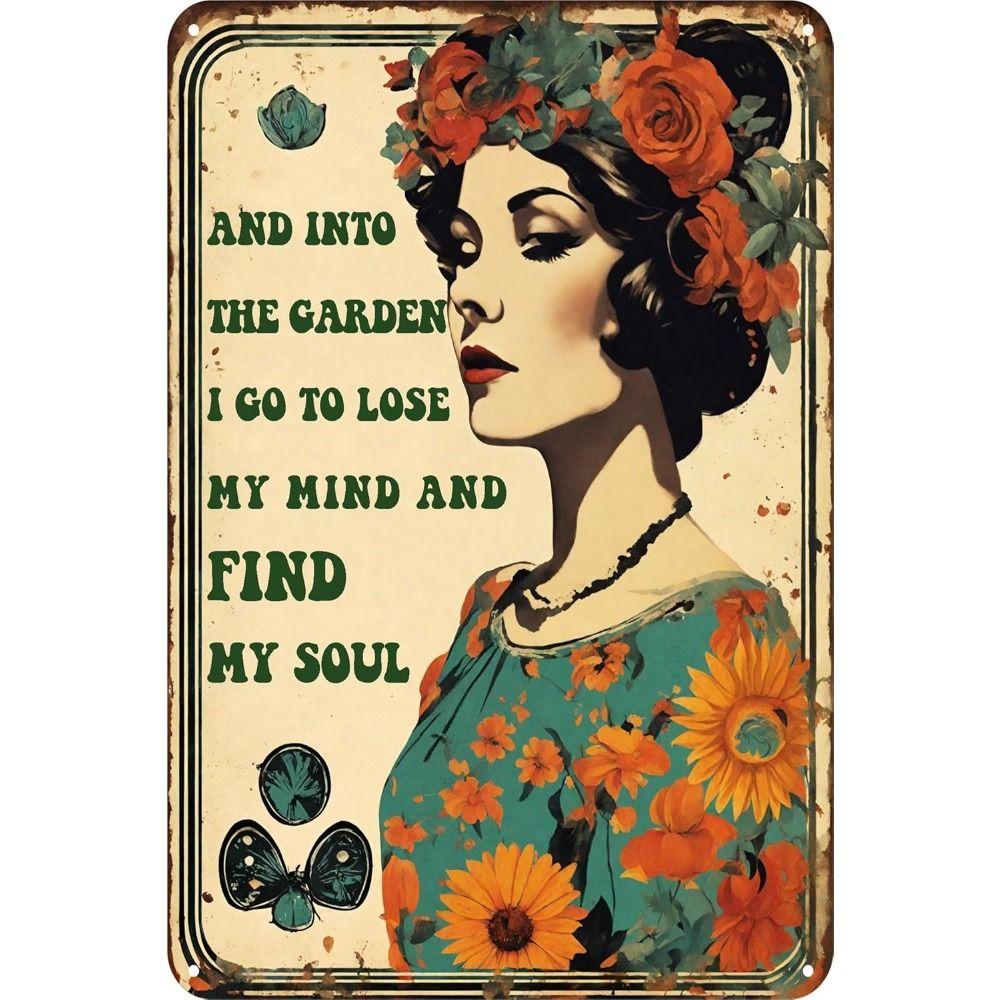 Custom Floral Logo Metal Sign for Oasis Bar Terrace