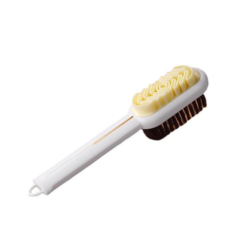 Deer Leather Shoe Brush, Raw Rubber Shoe Cleaning Brush, Suede and Suede Double-sided Cleaning Shoe Brush, Decontamination Rubber Shoe Brush