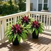 Dracena Artificiale Resistente ai Raggi UV Felce di Boston Pianta di Banano Simulazione Patio Balcone Portico