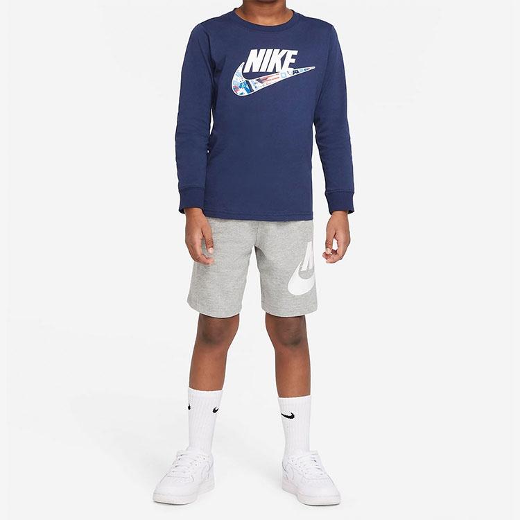 Nike Long Sleeved T Shirt Dark Navy Blue Kids' DR8617-410