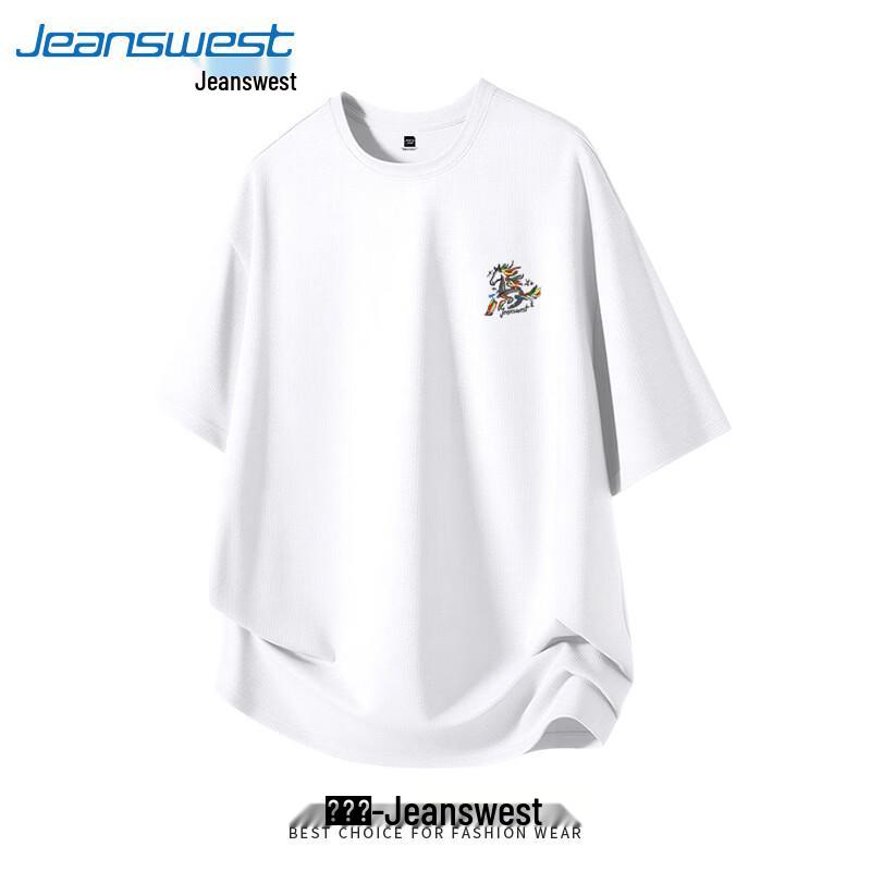 Jeanswest Men's Ice Silk Short-Sleeve Athletic T-Shirt