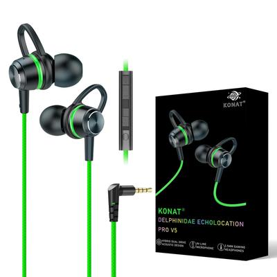 Gaming Wired PS5 Earphones with Microphone Sales Driver Binaural Surround Sound Quality Heavy Zero Gaming Earphones Conversion Cable PS4 Switch