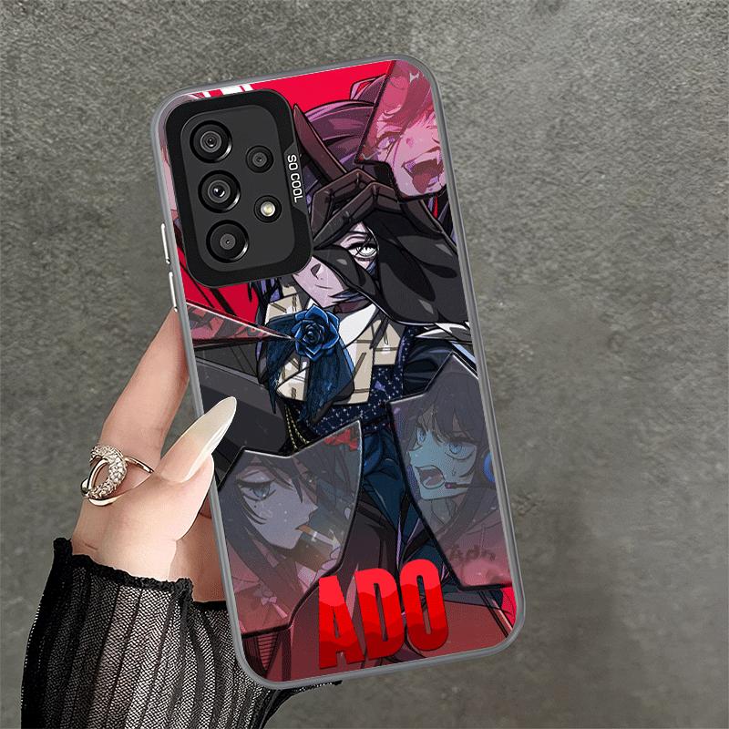 Ado Cartoon K-Kyogen X Uta Soft Phone Case for Samsung A17 A16 A15 A14 A13 A57 A56 A55 A54 A53 A37 A36 A35 A34 A33 A26 A25 A24 A