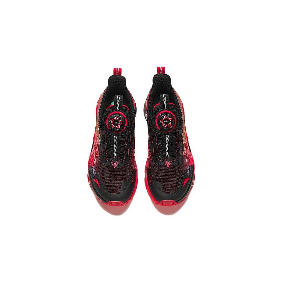 Anta Childrens Red Flame Round Toe Comfortable Non-Slip Low-Top Running Shoes Kids Sneaker 312415511H-5