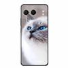 For OnePlus Nord 4 Back Cover Case Cute Cartoon Cat Black Silicone Soft Phone Cases For OnePlus Nord 4 Case Nord4 6.74" Capa Bag