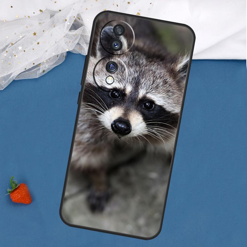 Flower Raccoon Fox Animal Case For Honor Magic 8 7 5 6 Lite 400 200 Pro 50 70 90 X8c X8b X9a X9b X9c X9d Win RT Cover