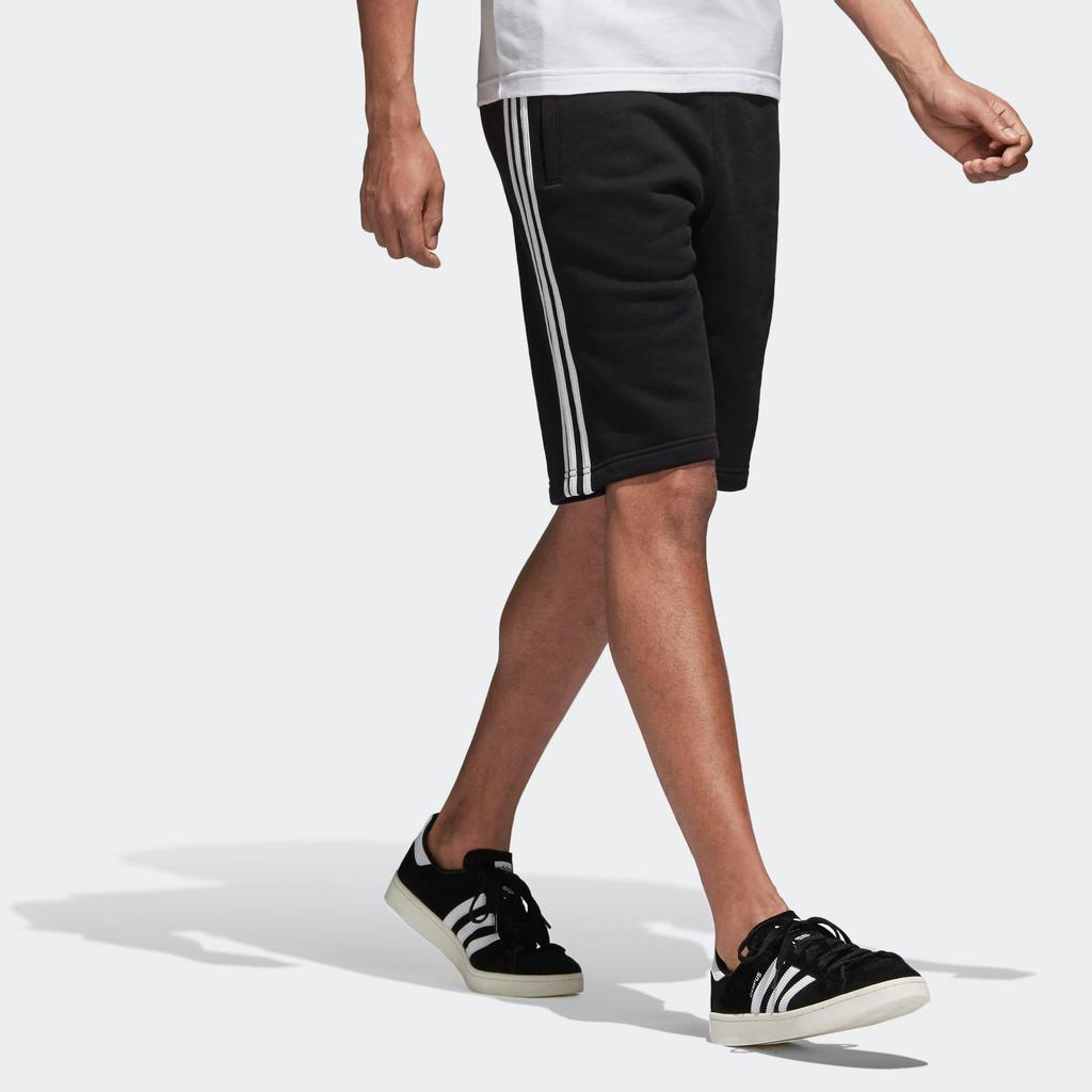 Adidas Originals Adicolor 3 Stripe Logo Comfortable Striped Versatile Five-Point Sports Shorts Men Shorts Black CW2980