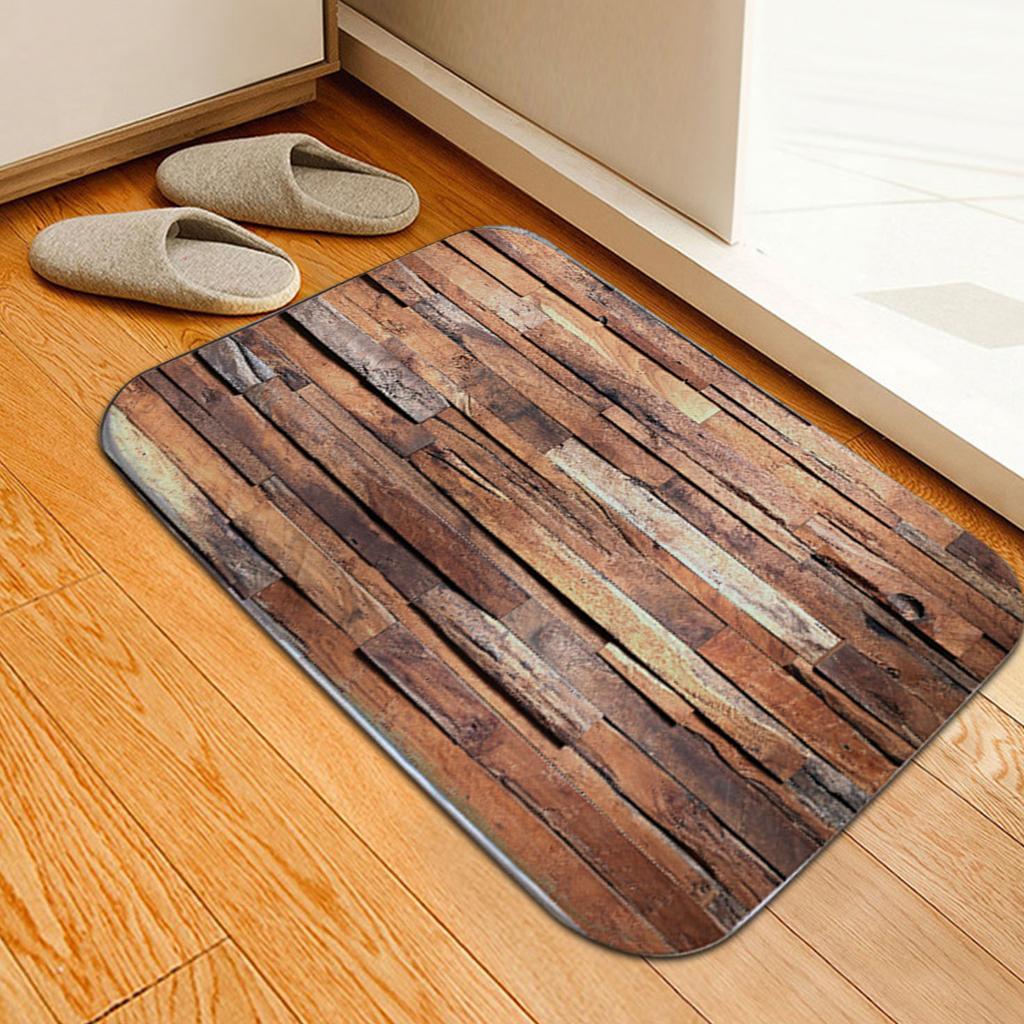 Polyester Non slip Door Mat Foot Pad  Bathroom Living Room Bedside Table  (M)