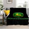 John Deere Logo Design Decke Geeignet für Sofas, Betten, Büros und Camping - Perfektes Geschenk für Halloween Weihnachten