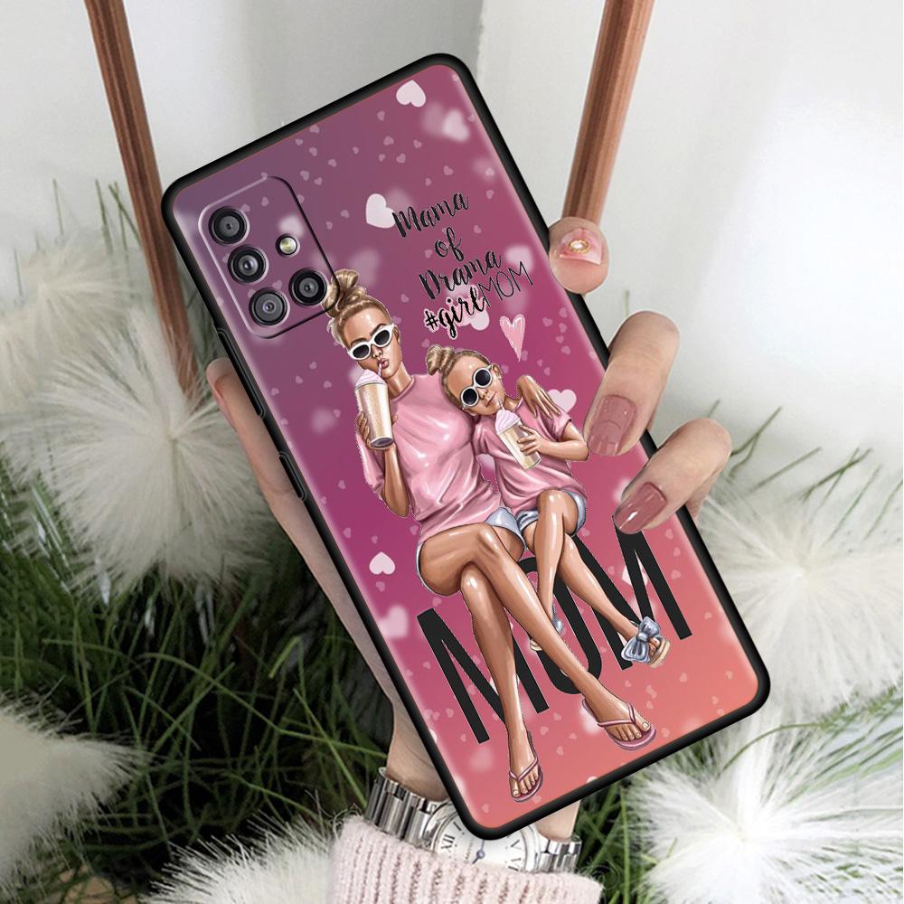 Family Children Boys And Girls Coque For Samsung Galaxy A51 A71 A12 A21s A72 A52 A42 A32 A22 A41 A31 A02s A03s Soft Phone Cases