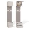 Dulap Haga 1U2S Cuier 2 Sertare Pentru Hol Bej Cașmir 238X50X35