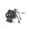 Black Car Dual Type-C Plug To USB+TYPE-C+AUX Socket Panel