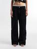 YEEL Side String Cargo Pants Black