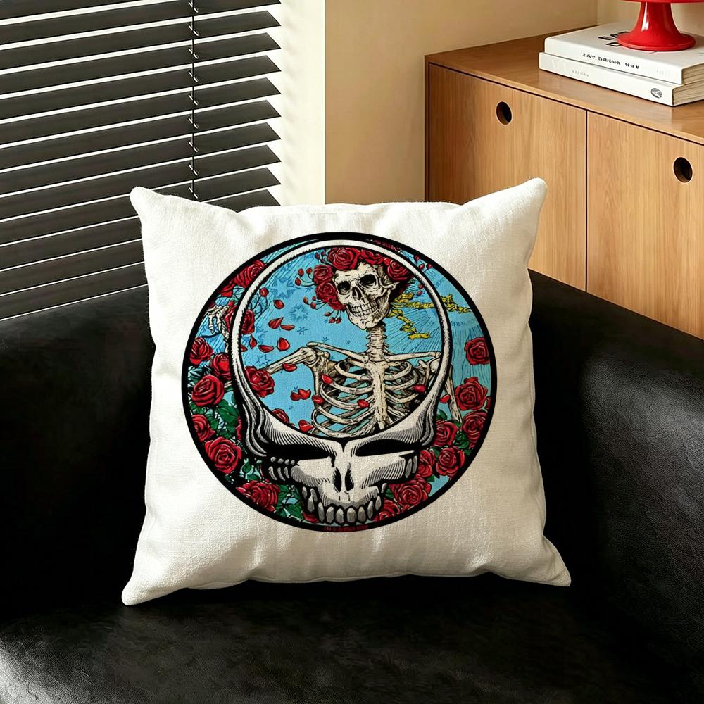 Band GGratefulDDead Cushion Cover Creative  pillowcases for interior decoration office living room home Car hot