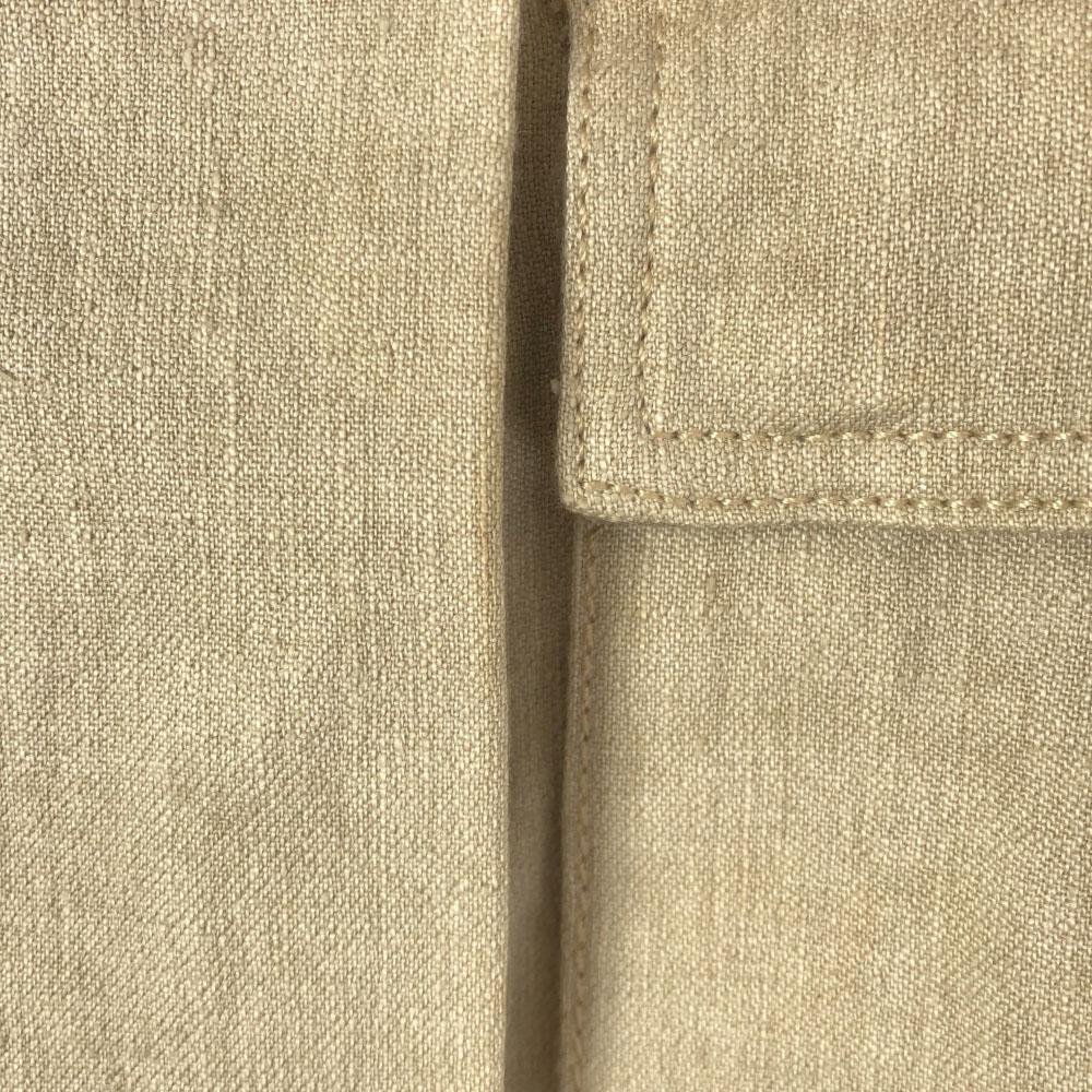 BALLANTYNE Linen Blend, Made In Italy Jacket 40 Beige Waist Belt Women Used