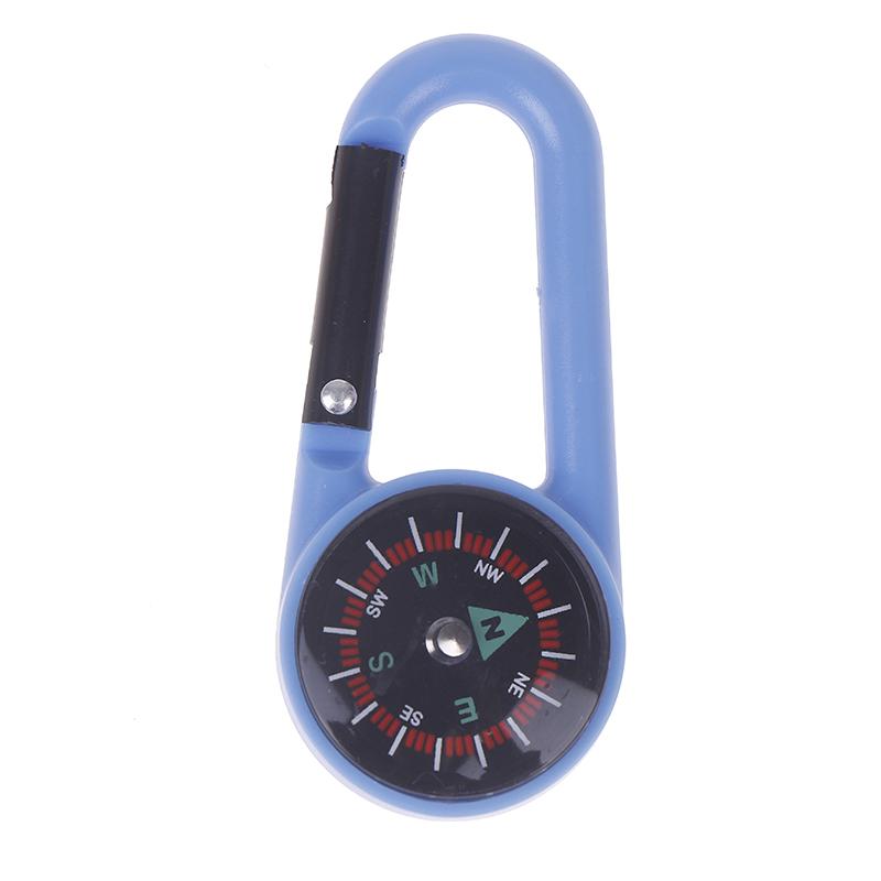 Boucle de Sac à Dos d'Alpinisme de Randonnée à Libération Rapide Avec Boussole Mini Boussole Extérieure Mousqueton Camping Porte-clés ABS Multicolore