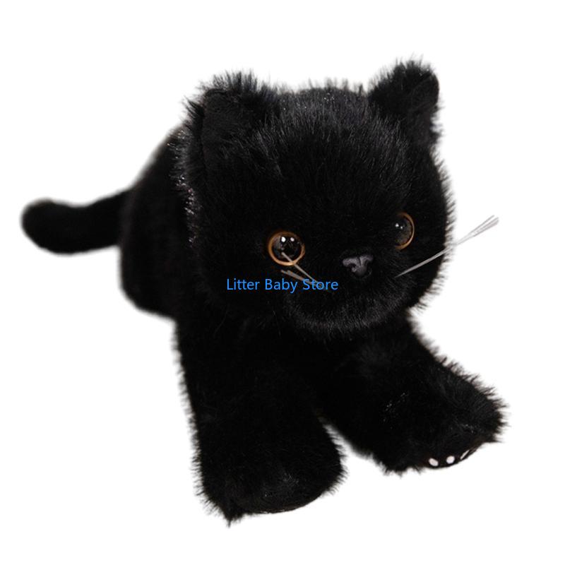 N80C Lovely And Soft Stuffed Cats Plushie Realistics Kitten Toy Accessory For Ornament And Decoration Lovely Gifts Ideas